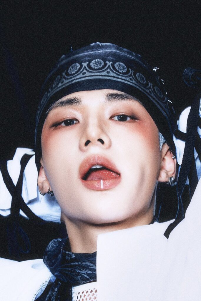 Stray Kids intense concept close-up showcasing Billboard 200 record milestone