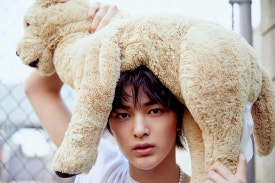 CORTIS debut album sales 2025 member with teddy bear photoshoot