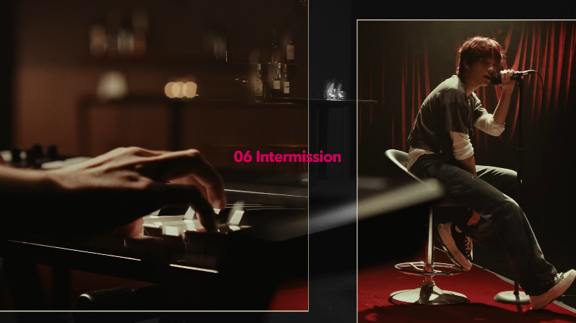 Haechan solo debut emotional piano moment – Intermission track visual in jazz bar setting