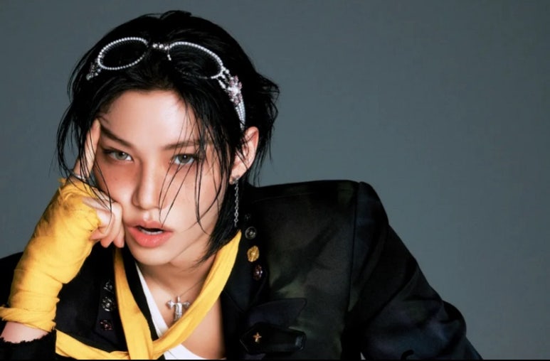 Stray Kids ‘DO IT’ comeback shoot with yellow boxing wrap and bejeweled headband