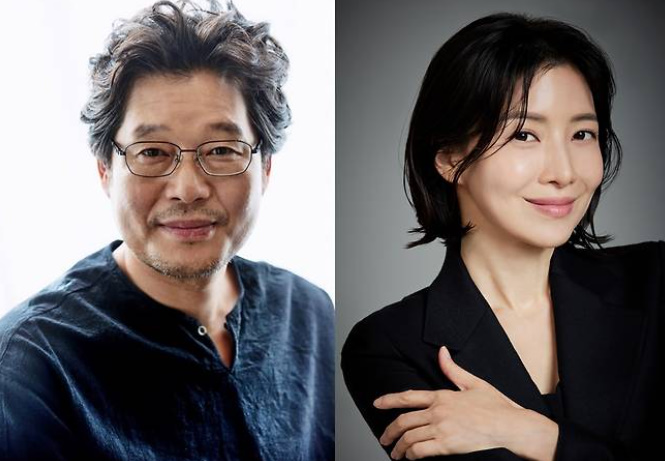 Yoo Jae-myung and Yoon Se-ah side-by-side promo image for JTBC's Love Me, playing the father and emotional catalyst