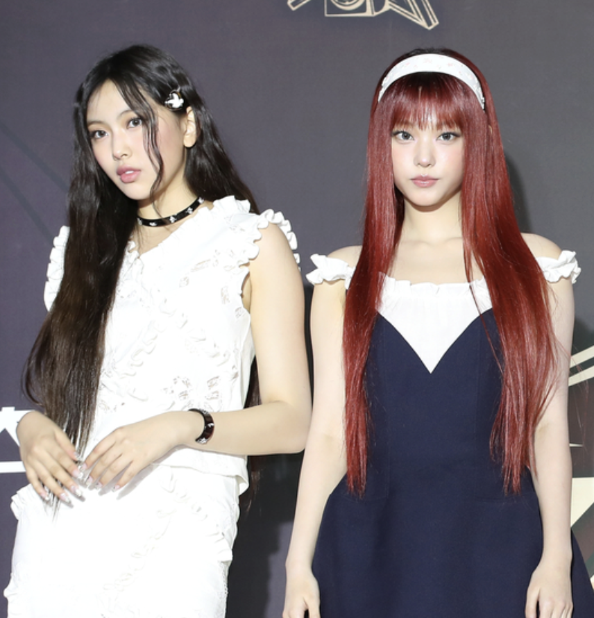 NewJeans return to ADOR – Danielle and Minji in solo photo at red carpet event, highlighting independent steps before reunion